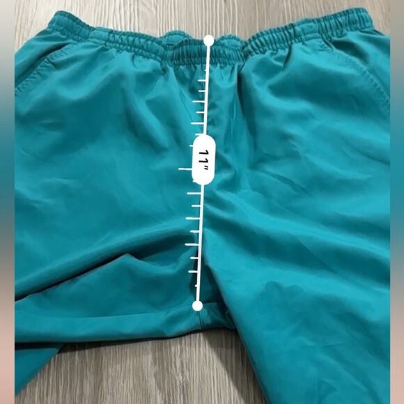 Nike Men's Teal Blue Large Swoosh Dri Fit Running‎ Activewear Shorts Size S - Picture 8 of 9